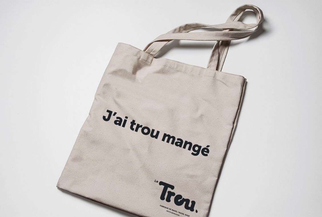 Totebag personnalisé Le Trou Bagels